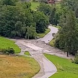 Une des laves torrentielles dans le Val de Bagnes.